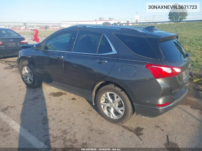 3GNAXNEV9LS671723 2020 Chevrolet Equinox Fwd Premier 1.5L Turbo