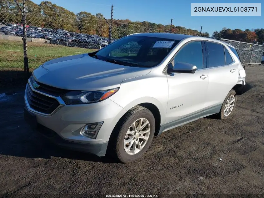 2GNAXUEVXL6108771 2020 Chevrolet Equinox Awd Lt 1.5L Turbo