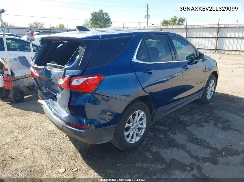 3GNAXKEV2LL329099 2020 Chevrolet Equinox Fwd Lt 1.5L Turbo