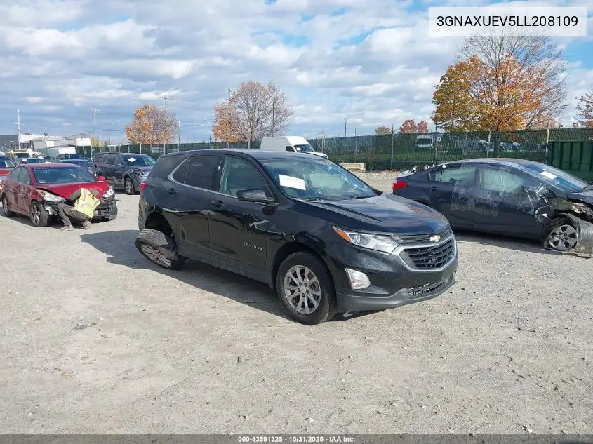 3GNAXUEV5LL208109 2020 Chevrolet Equinox Awd Lt 1.5L Turbo