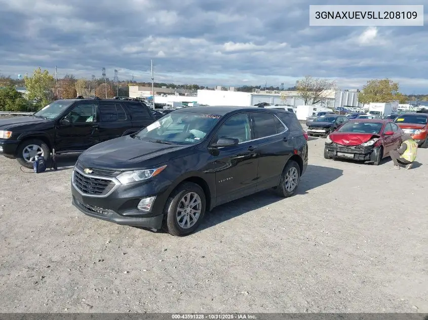 3GNAXUEV5LL208109 2020 Chevrolet Equinox Awd Lt 1.5L Turbo