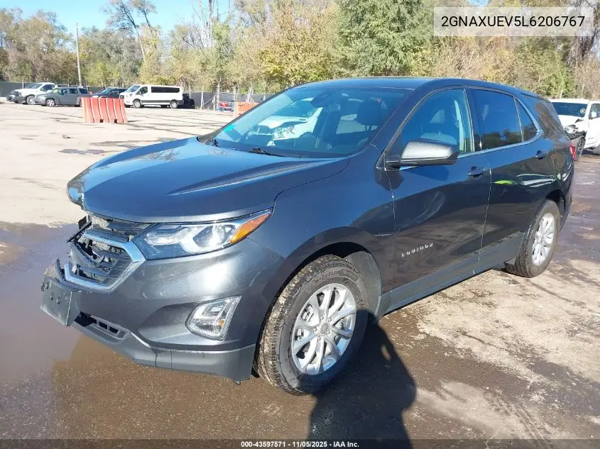 2GNAXUEV5L6206767 2020 Chevrolet Equinox Awd Lt 1.5L Turbo