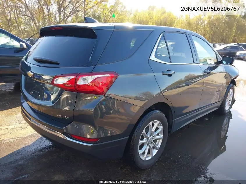 2GNAXUEV5L6206767 2020 Chevrolet Equinox Awd Lt 1.5L Turbo