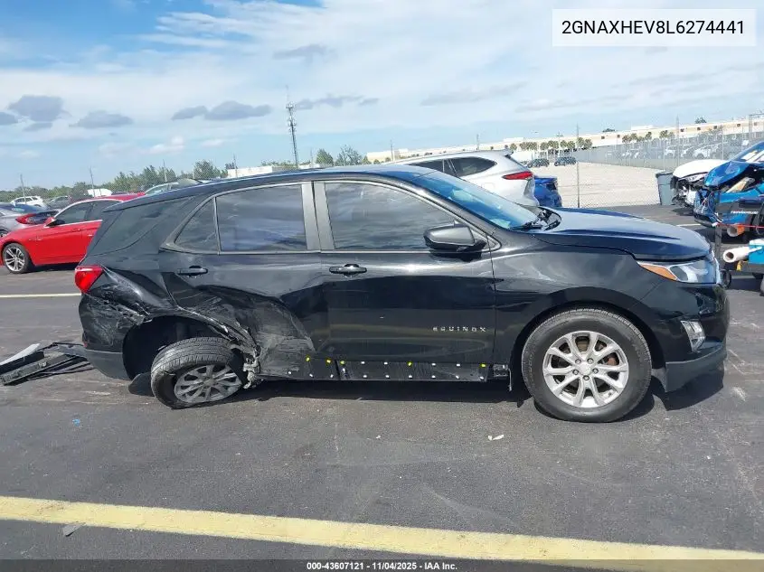 2GNAXHEV8L6274441 2020 Chevrolet Equinox Fwd Ls