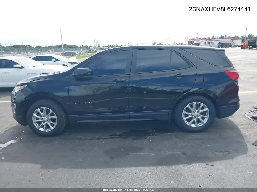 2GNAXHEV8L6274441 2020 Chevrolet Equinox Fwd Ls