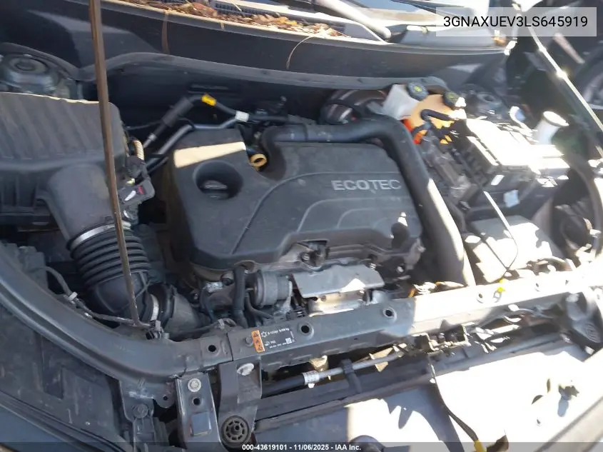 3GNAXUEV3LS645919 2020 Chevrolet Equinox Awd Lt 1.5L Turbo