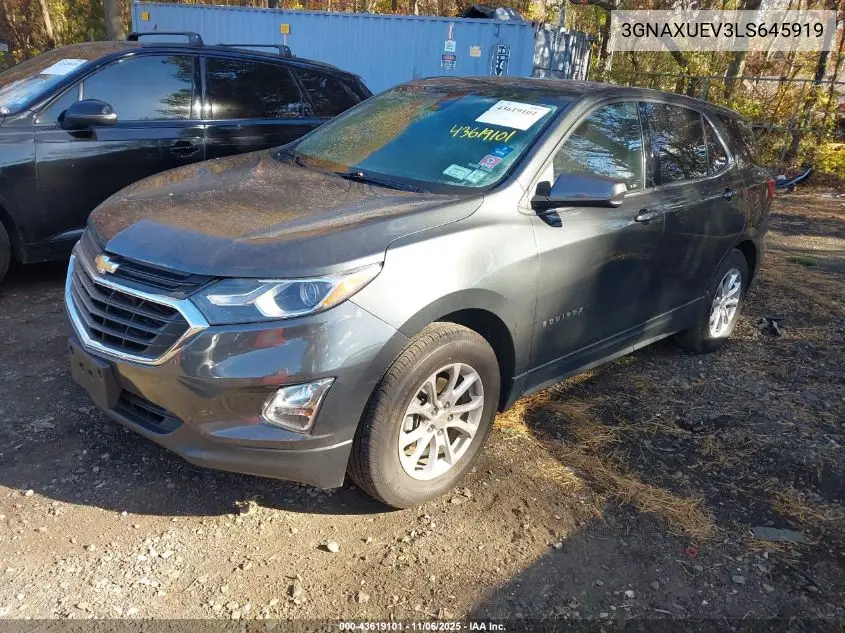 3GNAXUEV3LS645919 2020 Chevrolet Equinox Awd Lt 1.5L Turbo