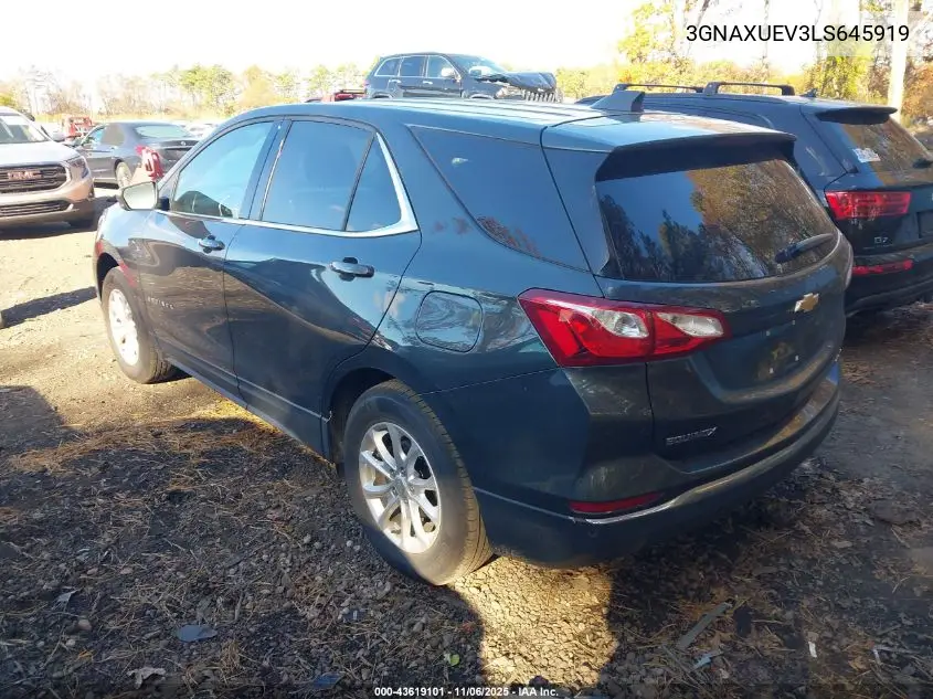 3GNAXUEV3LS645919 2020 Chevrolet Equinox Awd Lt 1.5L Turbo