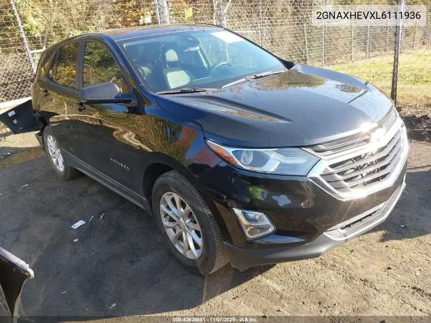 2GNAXHEVXL6111936 2020 Chevrolet Equinox Fwd Ls