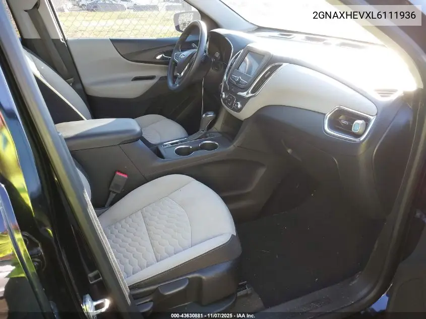2GNAXHEVXL6111936 2020 Chevrolet Equinox Fwd Ls