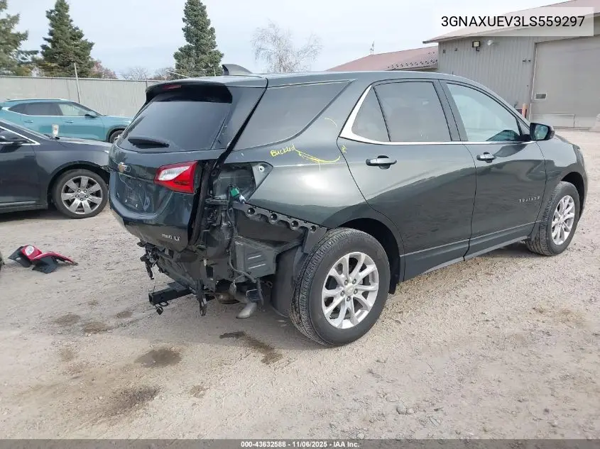 3GNAXUEV3LS559297 2020 Chevrolet Equinox Awd Lt 1.5L Turbo