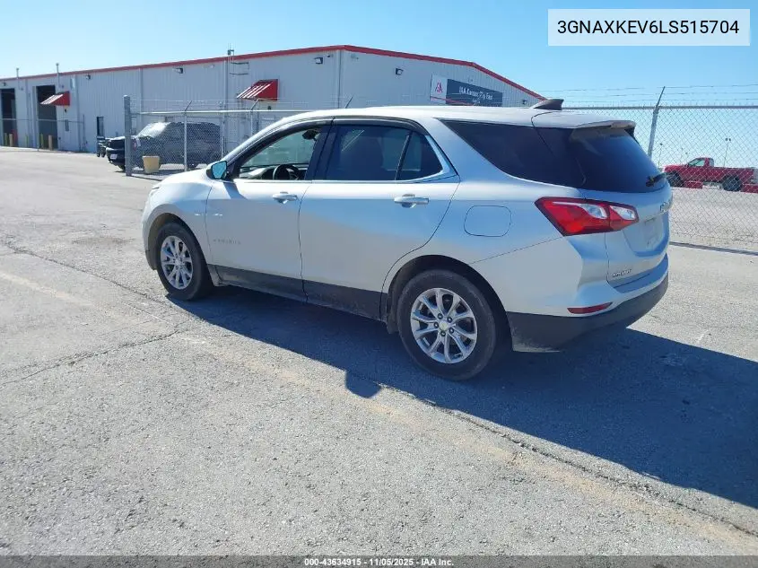 3GNAXKEV6LS515704 2020 Chevrolet Equinox Fwd Lt 1.5L Turbo
