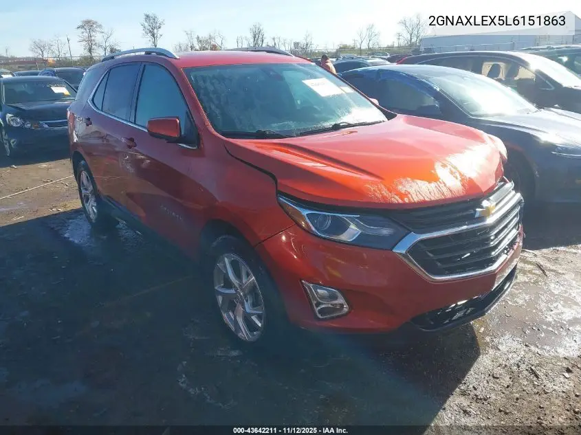 2GNAXLEX5L6151863 2020 Chevrolet Equinox Fwd Lt 2.0L Turbo