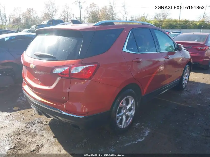 2GNAXLEX5L6151863 2020 Chevrolet Equinox Fwd Lt 2.0L Turbo