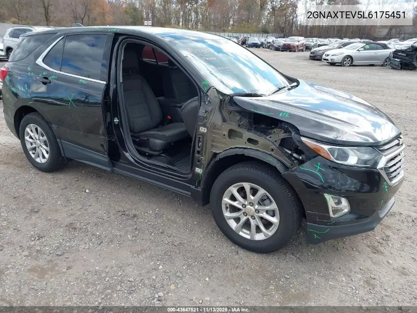2GNAXTEV5L6175451 2020 Chevrolet Equinox Awd 2Fl