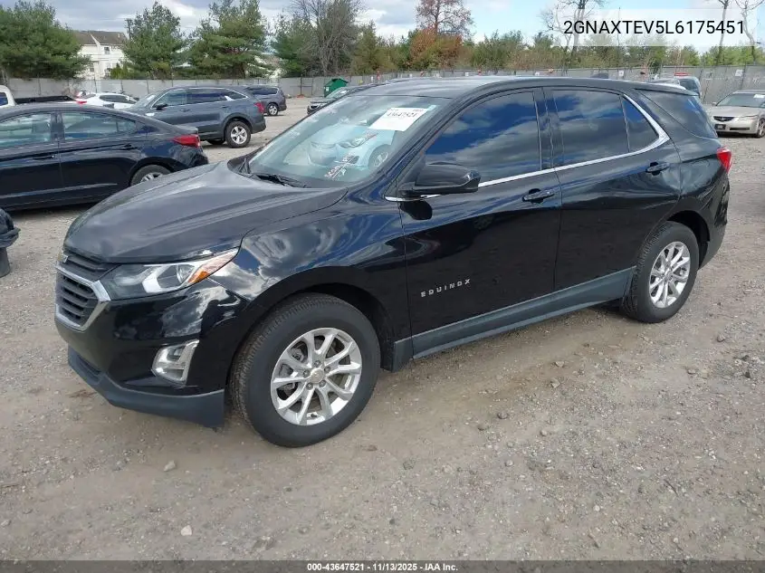 2GNAXTEV5L6175451 2020 Chevrolet Equinox Awd 2Fl
