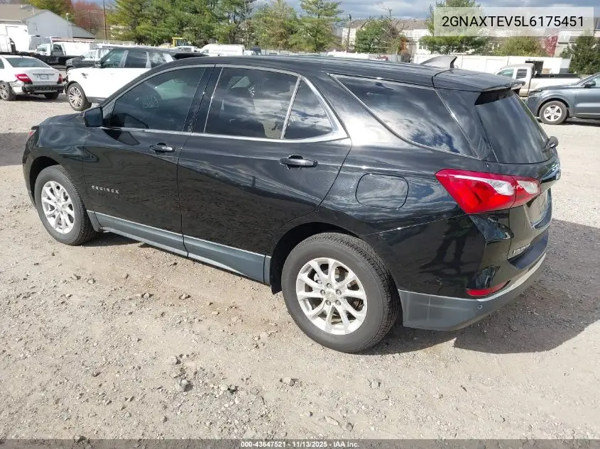 2GNAXTEV5L6175451 2020 Chevrolet Equinox Awd 2Fl