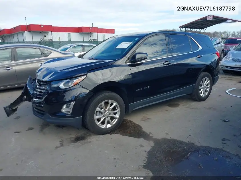2GNAXUEV7L6187798 2020 Chevrolet Equinox Awd Lt 1.5L Turbo