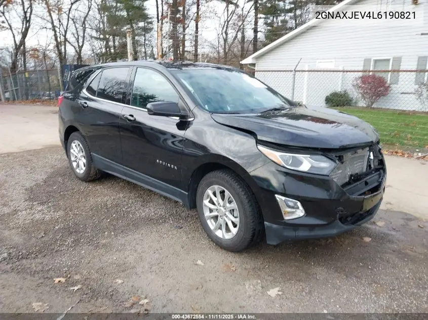 2GNAXJEV4L6190821 2020 Chevrolet Equinox Fwd 2Fl