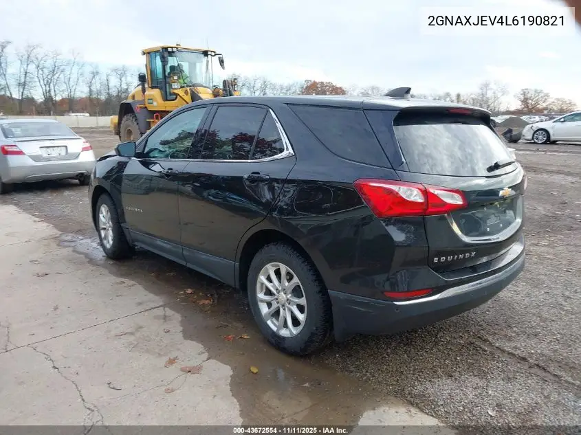 2GNAXJEV4L6190821 2020 Chevrolet Equinox Fwd 2Fl