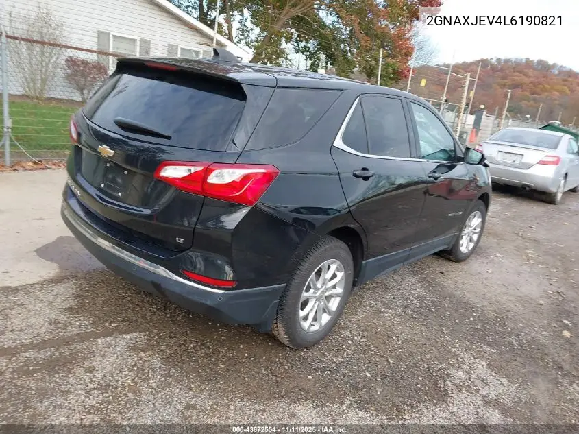 2GNAXJEV4L6190821 2020 Chevrolet Equinox Fwd 2Fl