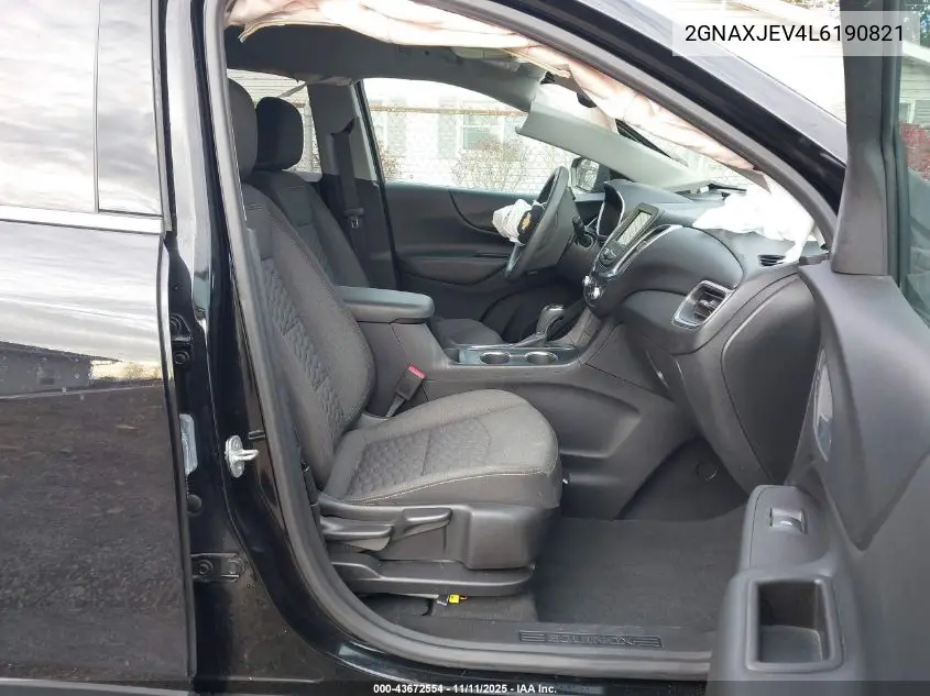 2GNAXJEV4L6190821 2020 Chevrolet Equinox Fwd 2Fl