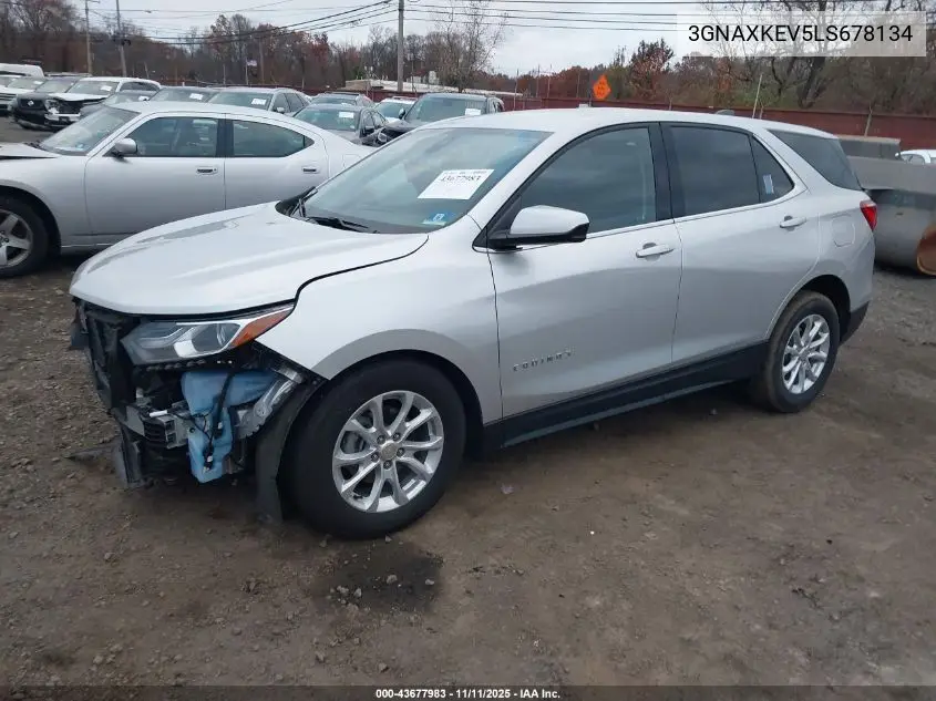 3GNAXKEV5LS678134 2020 Chevrolet Equinox Fwd Lt 1.5L Turbo