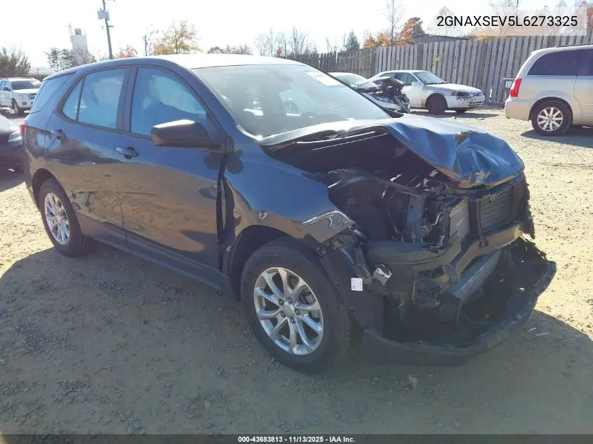 2GNAXSEV5L6273325 2020 Chevrolet Equinox Awd Ls
