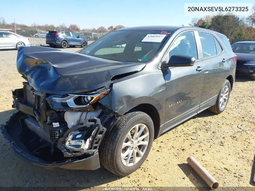 2GNAXSEV5L6273325 2020 Chevrolet Equinox Awd Ls