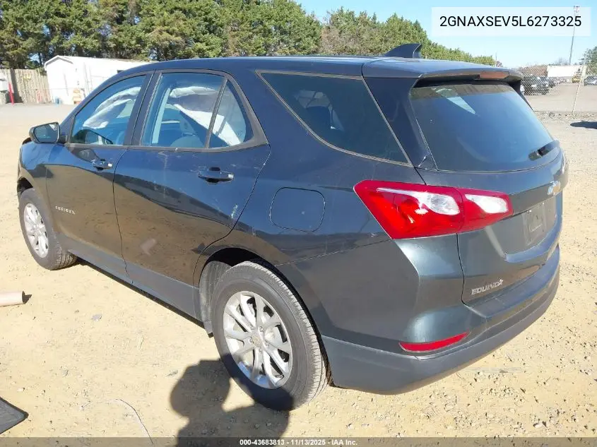 2GNAXSEV5L6273325 2020 Chevrolet Equinox Awd Ls