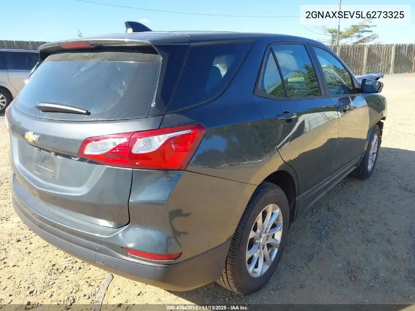 2GNAXSEV5L6273325 2020 Chevrolet Equinox Awd Ls