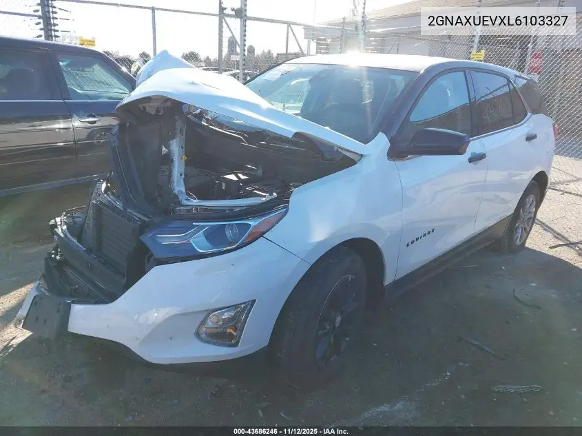 2GNAXUEVXL6103327 2020 Chevrolet Equinox Awd Lt 1.5L Turbo