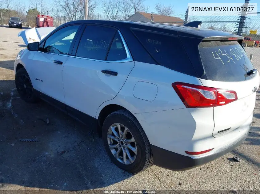 2GNAXUEVXL6103327 2020 Chevrolet Equinox Awd Lt 1.5L Turbo