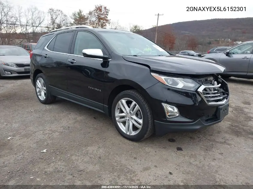 2GNAXYEX5L6152301 2020 Chevrolet Equinox Awd Premier 2.0L Turbo