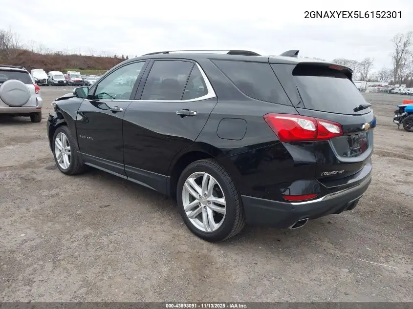 2GNAXYEX5L6152301 2020 Chevrolet Equinox Awd Premier 2.0L Turbo