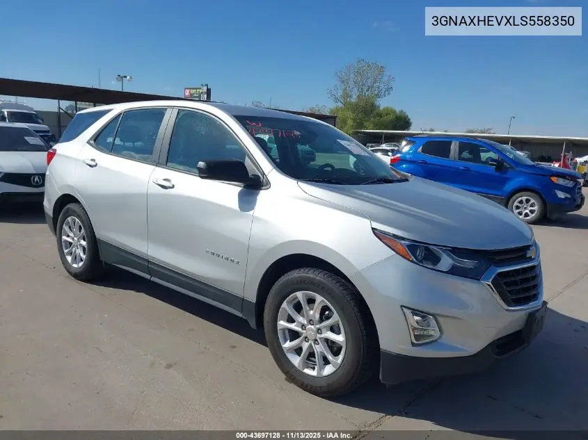 3GNAXHEVXLS558350 2020 Chevrolet Equinox Fwd Ls