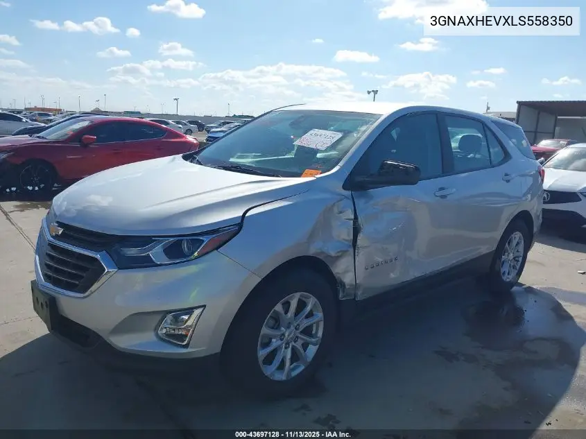3GNAXHEVXLS558350 2020 Chevrolet Equinox Fwd Ls