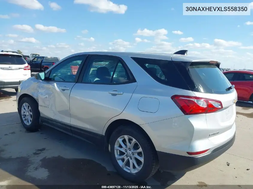 3GNAXHEVXLS558350 2020 Chevrolet Equinox Fwd Ls