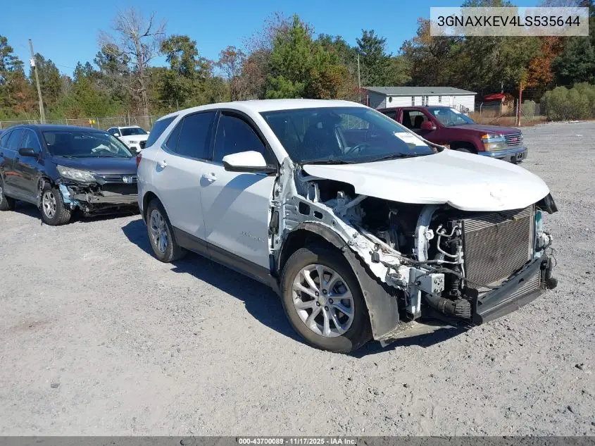 3GNAXKEV4LS535644 2020 Chevrolet Equinox Fwd Lt 1.5L Turbo