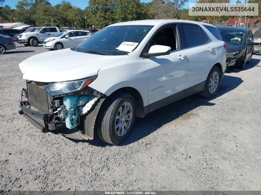 3GNAXKEV4LS535644 2020 Chevrolet Equinox Fwd Lt 1.5L Turbo