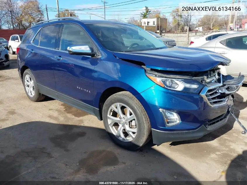 2GNAXXEV0L6134166 2020 Chevrolet Equinox Awd Premier 1.5L Turbo