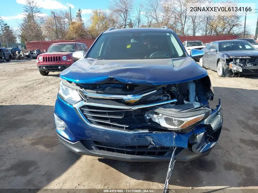 2GNAXXEV0L6134166 2020 Chevrolet Equinox Awd Premier 1.5L Turbo