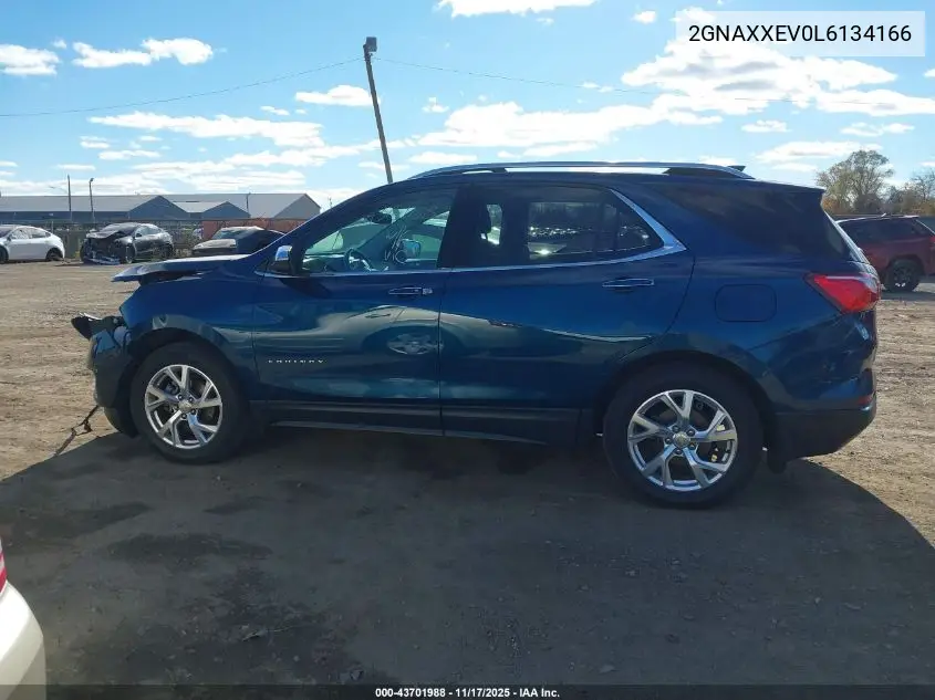 2GNAXXEV0L6134166 2020 Chevrolet Equinox Awd Premier 1.5L Turbo