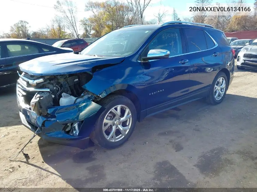 2GNAXXEV0L6134166 2020 Chevrolet Equinox Awd Premier 1.5L Turbo