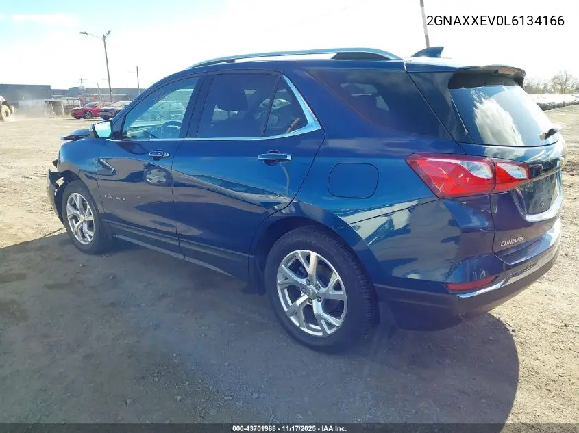 2GNAXXEV0L6134166 2020 Chevrolet Equinox Awd Premier 1.5L Turbo