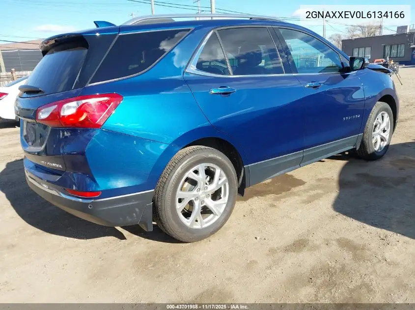 2GNAXXEV0L6134166 2020 Chevrolet Equinox Awd Premier 1.5L Turbo