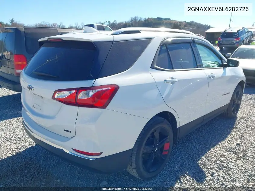 2GNAXXEV6L6282726 2020 Chevrolet Equinox Awd Premier 1.5L Turbo