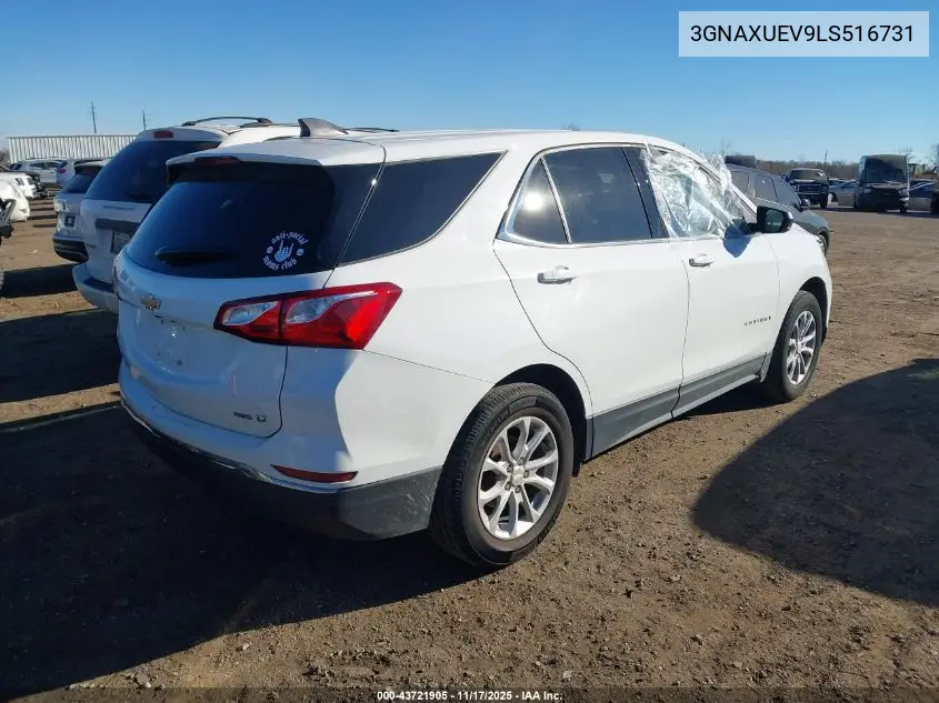 3GNAXUEV9LS516731 2020 Chevrolet Equinox Awd Lt 1.5L Turbo