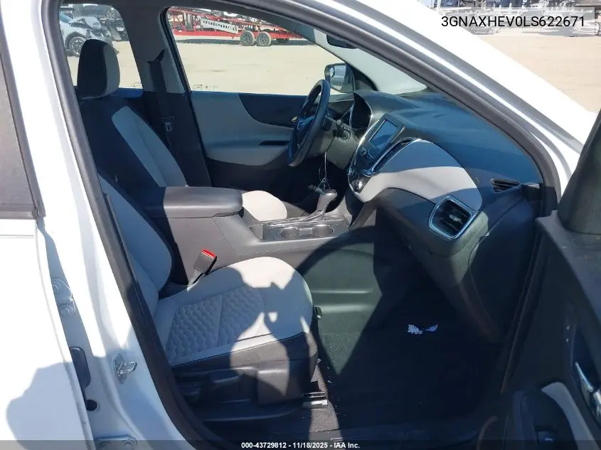 3GNAXHEV0LS622671 2020 Chevrolet Equinox Fwd Ls