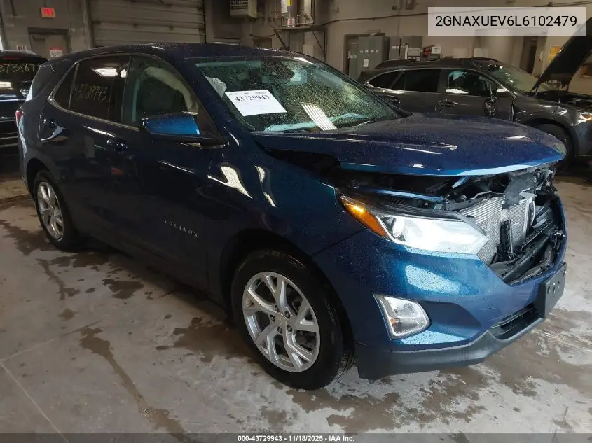 2GNAXUEV6L6102479 2020 Chevrolet Equinox Awd Lt 1.5L Turbo